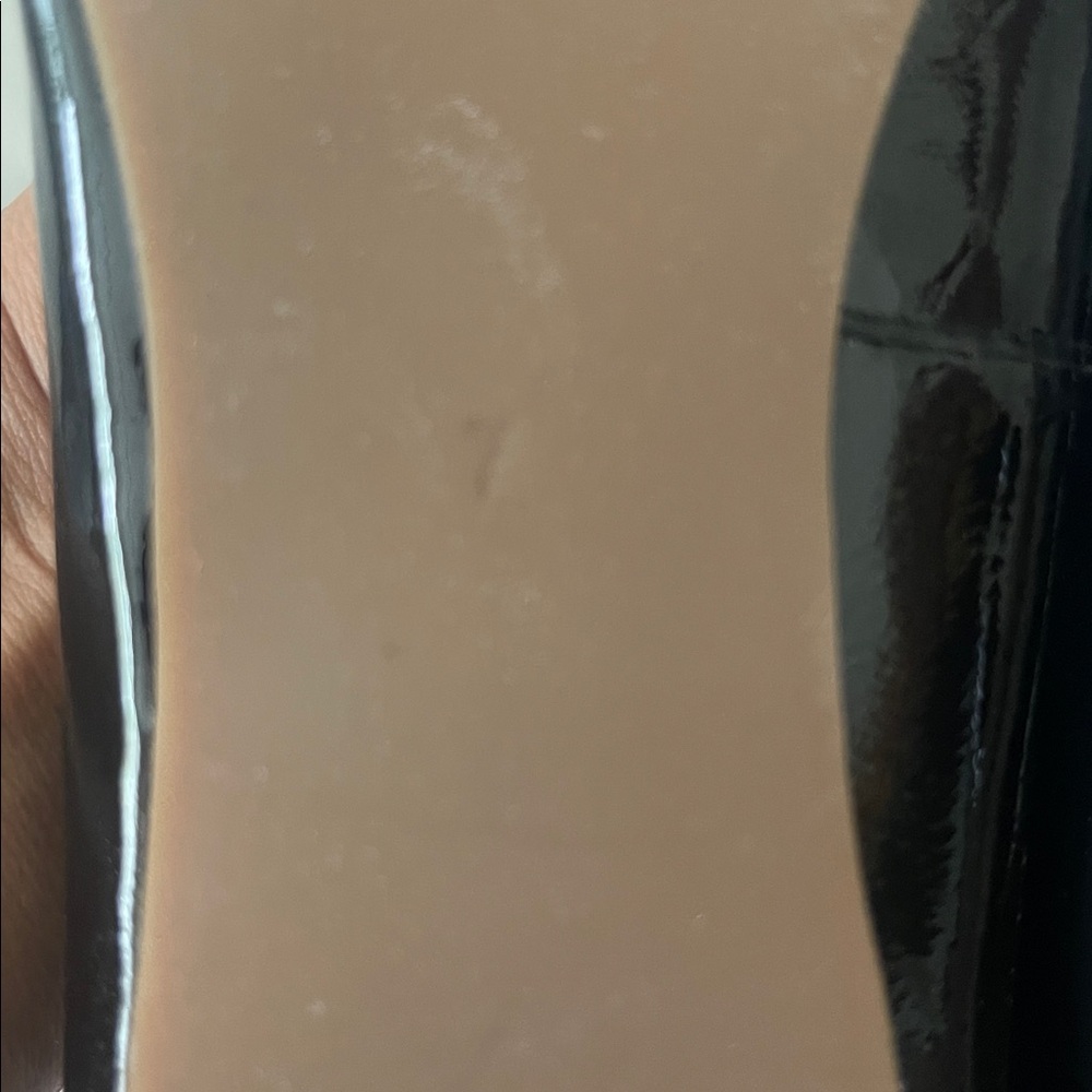 Martin + Osa black patent leather bow ballet flats size 7 - Picture 7 of 16
